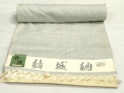 平和屋着物●結城紬　反物　着尺　霞文　証紙付き　逸品　未使用　DABJ4667zy