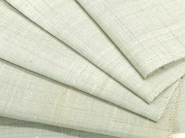 平和屋着物●結城紬　反物　着尺　霞文　証紙付き　逸品　未使用　DABJ4667zy