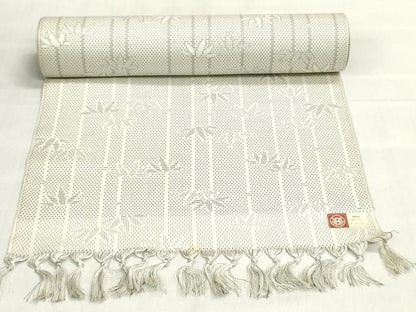 平和屋着物▼西陣　紬　反物　着尺　笹竹間道　逸品　未使用　DABJ4680zy