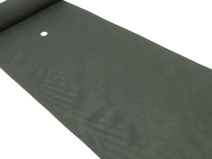 平和屋着物＊夏物　黒紋付　黒生地　反物　着尺　絽　奄美大島泥下染　松元邦典作　証紙付き　逸品　未使用　DABJ4694zy