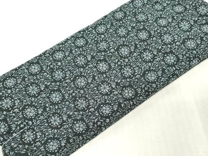 平和屋着物▽羽織・コート　反物　羽尺　スリーシーズン　春夏秋　塵除け　京染　草花文　逸品　未使用　DABJ4700zy