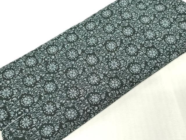 平和屋着物▽羽織・コート　反物　羽尺　スリーシーズン　春夏秋　塵除け　京染　草花文　逸品　未使用　DABJ4700zy