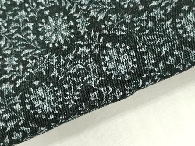 平和屋着物▽羽織・コート　反物　羽尺　スリーシーズン　春夏秋　塵除け　京染　草花文　逸品　未使用　DABJ4700zy