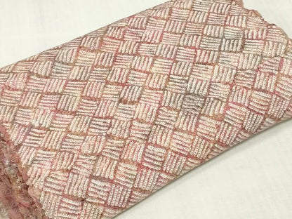 平和屋着物▼羽織・コート　解き反物　羽尺　総絞り　菱文　三越扱い　湯のし前　逸品　DABJ4701zy