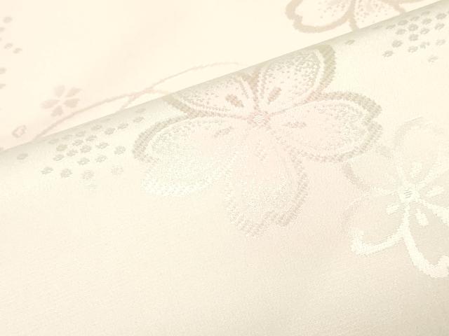 平和屋着物▼長襦袢　反物　着尺　舞桜文　暈し染め　逸品　未使用　DABJ4709zy