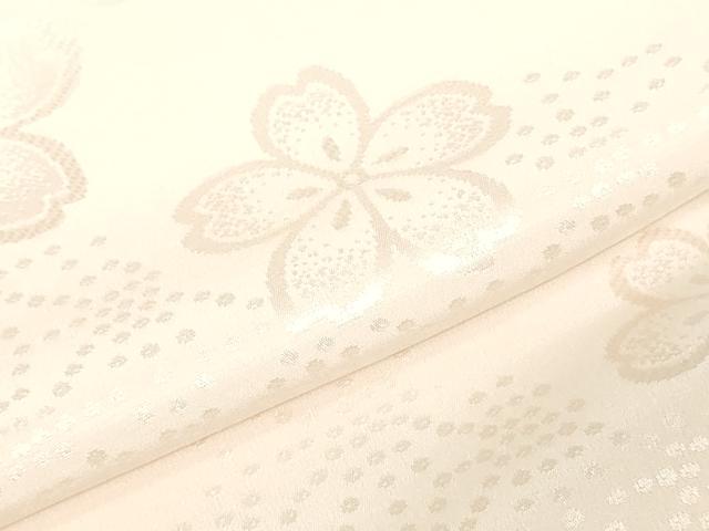 平和屋着物▼長襦袢　反物　着尺　舞桜文　暈し染め　逸品　未使用　DABJ4709zy