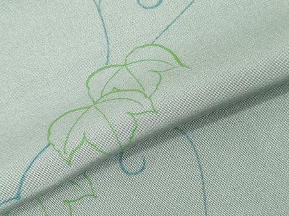 平和屋着物▼羽織・コート　反物　羽尺　手描き　唐草文　逸品　未使用　DABJ4717zy