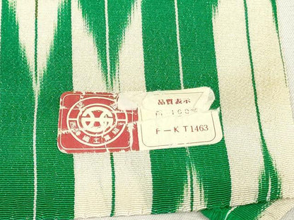 平和屋着物▼西陣　小紋　反物　着尺　矢羽間道　逸品　未使用　DABJ4723zy