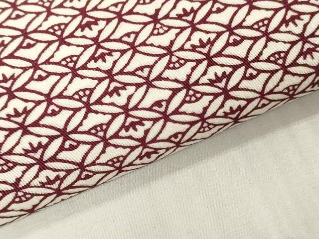 平和屋着物▼小紋　解き反物　着尺　七宝文　逸品　DABJ4724zy
