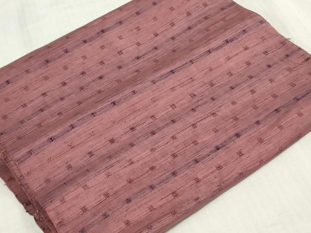 平和屋着物▼紬　解き反物　着尺　霞文　逸品　DABJ4731zy