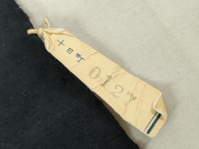 平和屋着物▼男性　紬　反物　着尺　濃藍色　逸品　未使用　DABJ4761zy