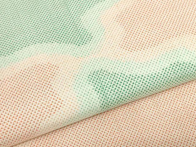 平和屋着物▼本場大島紬　白大島　反物　着尺　7マルキ　霞文　逸品　未使用　DABJ4824zy