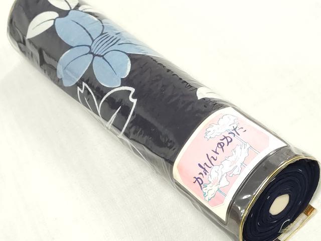 平和屋着物∴夏物　浴衣　反物　着尺　注染　枝花文　綿　逸品　未使用　DABJ4850zy