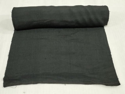 平和屋着物＊夏物　男性　黒紋付き　黒生地　反物　着尺　紗紬　逸品　未使用　DABJ4857zy