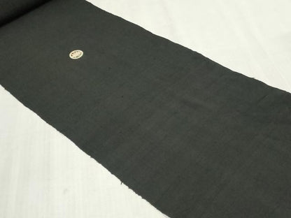 平和屋着物＊夏物　男性　黒紋付き　黒生地　反物　着尺　紗紬　逸品　未使用　DABJ4857zy