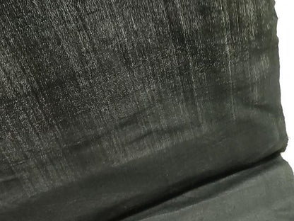 平和屋着物＊夏物　男性　黒紋付き　黒生地　反物　着尺　紗紬　逸品　未使用　DABJ4857zy