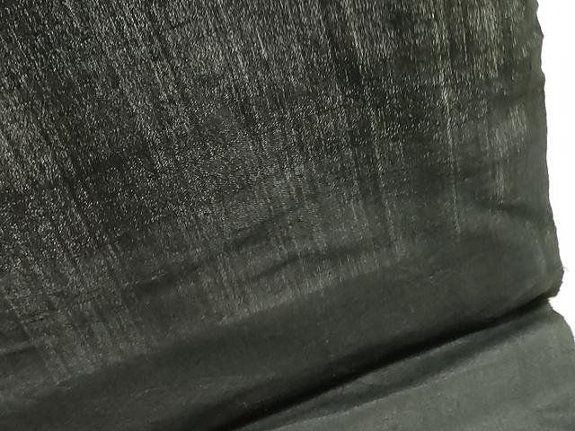 平和屋着物＊夏物　男性　黒紋付き　黒生地　反物　着尺　紗紬　逸品　未使用　DABJ4857zy