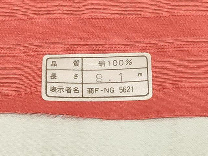 平和屋着物▼羽織・コート　反物　羽尺　横段花文　逸品　未使用　DABJ4891zy