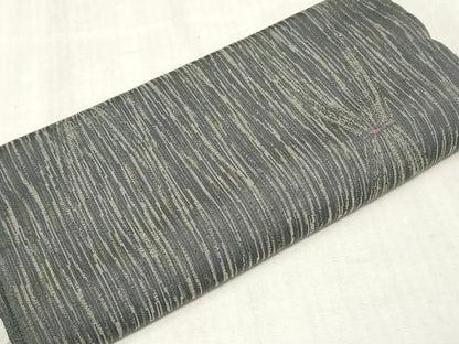 平和屋着物▼お召　解き反物　着尺　変わり縞　逸品　DABJ4900zy