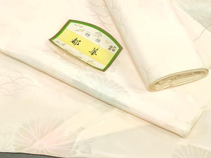 平和屋着物▼長襦袢　反物　着尺　青海波花地紋　暈し染め　未使用　DABJ4905zy