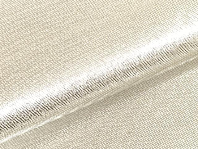 平和屋着物▼西陣　名古屋帯　帯反物　銀糸　証紙付き　逸品　未使用　DABJ4923zy