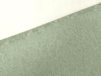 平和屋着物▼伝統工芸師　服部光擴　江戸小紋　反物　着尺　草木染　鮫小紋柄　八掛付き　箱付き　逸品　未使用　DABJ4926zy