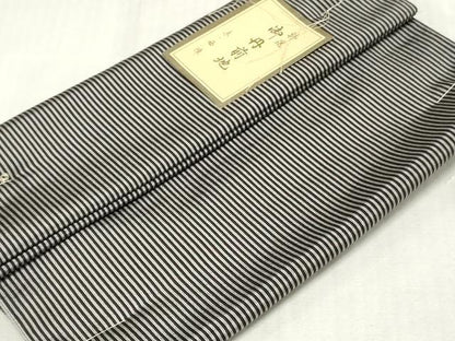 平和屋着物▼西陣　羽織・コート　反物　羽尺　縞　逸品　未使用　DABJ4937zy