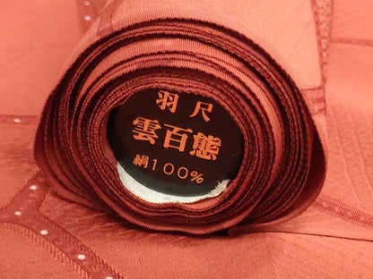 平和屋着物▼羽織・コート　反物　羽尺　幾何学文　逸品　未使用　DABJ4941zy