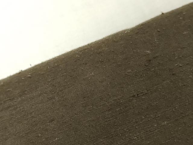 平和屋着物▼男性　紬　反物　着尺　鉄黒色　逸品　未使用　DABJ4952zy