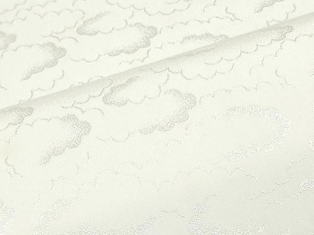 平和屋着物▼長襦袢　反物　着尺　雲地紋　生成り色　洗える着物　未使用　DABJ4961zy