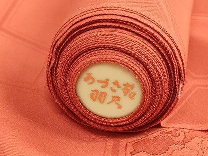 平和屋着物▼羽織・コート　反物　羽尺　亀甲花地紋　金銀糸　逸品　未使用　DABJ4969zy
