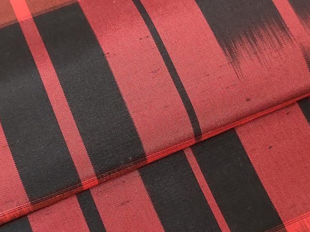 平和屋着物▼本場大島紬　反物　着尺　アンサンブル　絣文様　逸品　未使用　DABJ4974zy