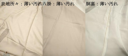 平和屋着物■色留訪問着　駒刺繍　短冊扇面花文　金彩　正絹　逸品　DABJ5002qa