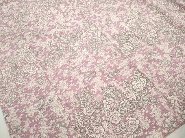 平和屋着物■上質な小紋　草花尽くし　正絹　逸品　DABJ5003qa