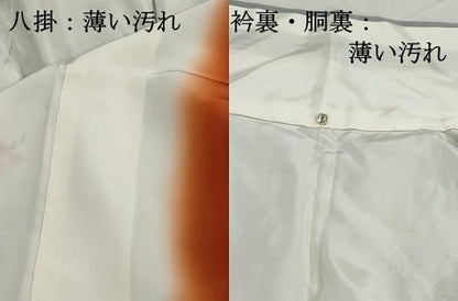 平和屋着物■上質な小紋　枝花文　暈し染め　正絹　逸品　DABJ5004qa