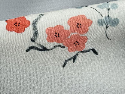 平和屋着物■上質な小紋　枝花文　暈し染め　正絹　逸品　DABJ5004qa