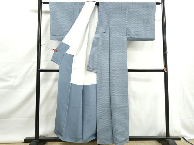 平和屋着物■上質な小紋　抽象文　正絹　逸品　DABJ5005qa