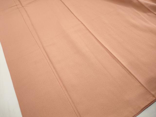 平和屋着物■上質な色無地　ときがら茶色　正絹　逸品　DABJ5007qa
