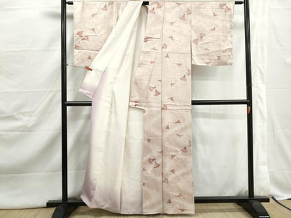 平和屋着物■上質な小紋　舞銀杏文　正絹　逸品　DABJ5010qa