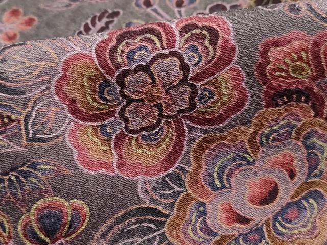 平和屋着物■上質な小紋　枝花文　暈し染め　金彩　正絹　逸品　DABJ5011qa