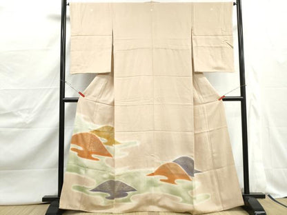 平和屋着物■豪華色留袖　重ね山風景文　暈し染め　金彩　正絹　逸品　DABJ5016qa