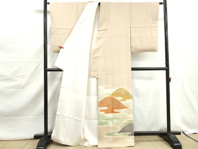 平和屋着物■豪華色留袖　重ね山風景文　暈し染め　金彩　正絹　逸品　DABJ5016qa
