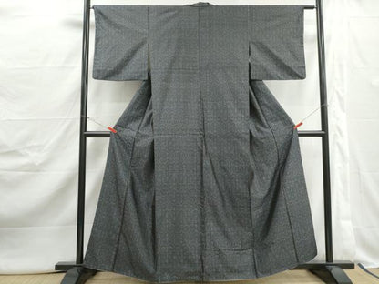 平和屋着物■本場大島紬　抽象文　正絹　逸品　DABJ5017qa