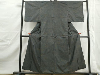 平和屋着物■本場大島紬　7マルキ　抽象文　正絹　逸品　DABJ5019qa