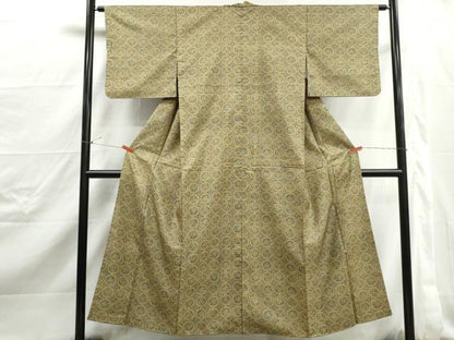平和屋着物■本場染大島紬　花丸文　正絹　逸品　DABJ5045qa