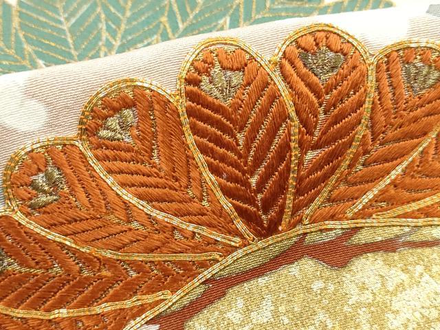 平和屋着物■豪華色留袖　駒刺繍　枝松花文　暈し染め　金彩　正絹　逸品　DABJ5046qa