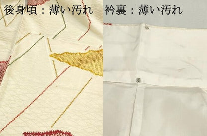 平和屋着物■上質な小紋　幾何学文　鹿の子　正絹　逸品　DABJ5053qa