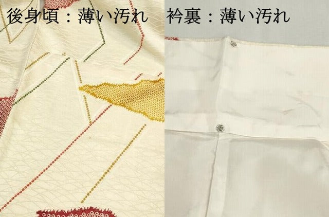 平和屋着物■上質な小紋　幾何学文　鹿の子　正絹　逸品　DABJ5053qa