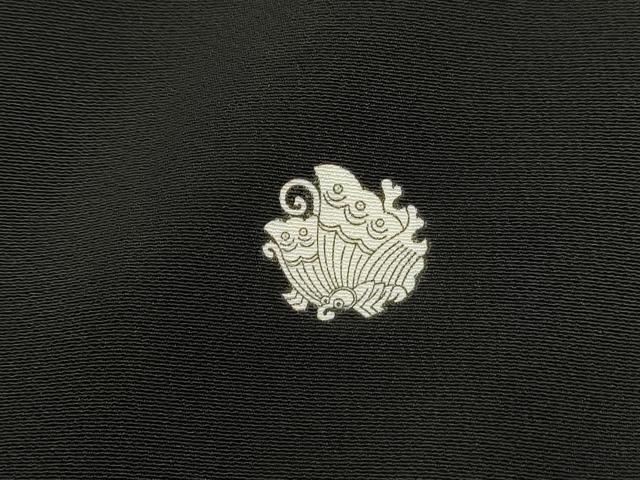 平和屋着物■豪華黒留袖　駒刺繍　霞立波文　銀彩　正絹　逸品　DABJ5059qa