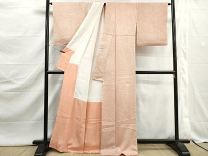 平和屋着物■大変加工の良い総絞り小紋　正絹　逸品　DABJ5062qa